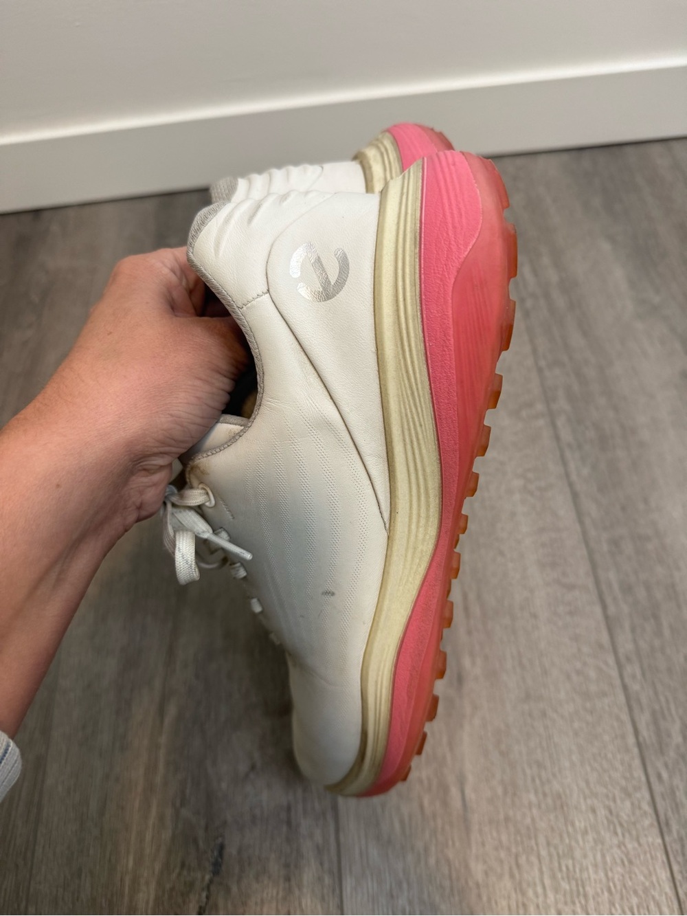 Ecco Womens Golf Shoe Waterproof Leather LT1 size 10 - Picture 7 of 12